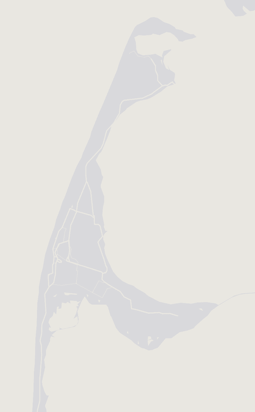 Stilisierte Landkarte der Insel Sylt im Hochformat für die mobile Ansicht, Ausschnitt der Mediathek-Karte Sylt